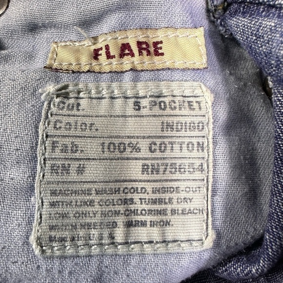 Abercrombie & Fitch Vintage Mid Rise Flare Denim Jeans Size 4 - Picture 6 of 10